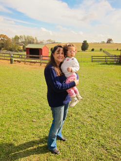 Me and Aubree at the petting farm