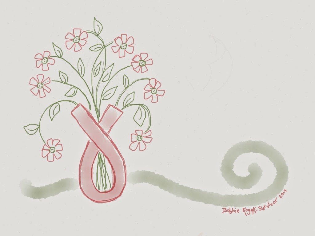 Ribbon Art from the heart - Flower Vase